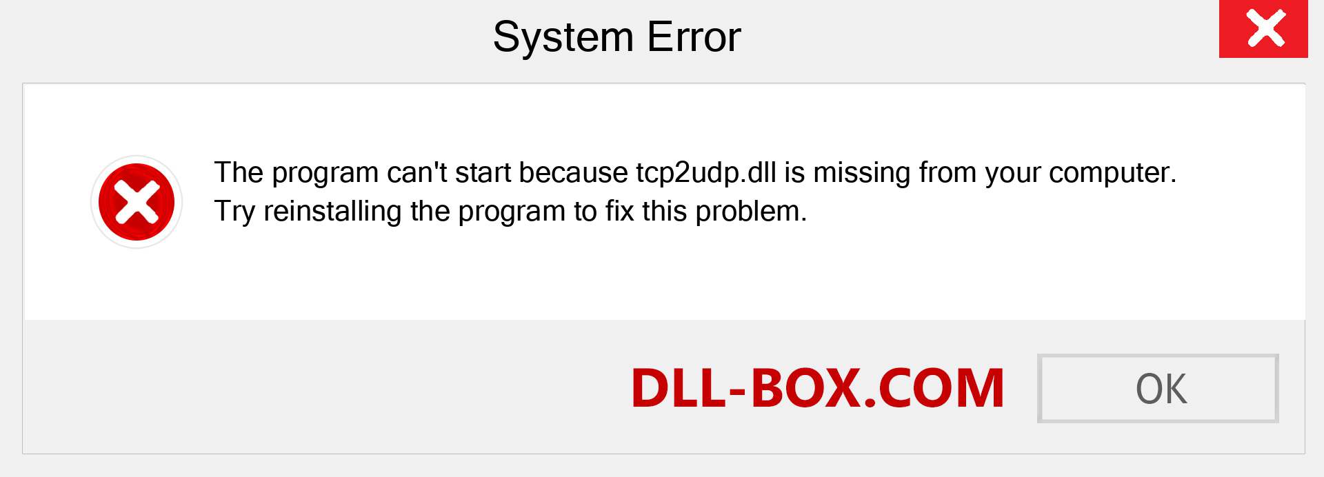  tcp2udp.dll file is missing?. Download for Windows 7, 8, 10 - Fix  tcp2udp dll Missing Error on Windows, photos, images
